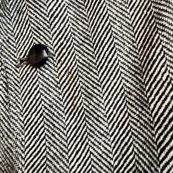 American Craftsman Blazer Mens 40 Herringbone Black Wool Sport Coat - Picture 9 of 13